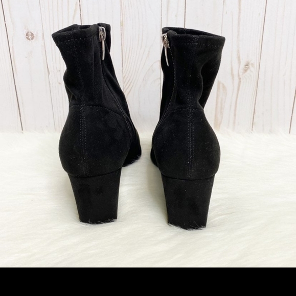 Marc Fisher Faux Suede Stretch Zip Boots - Picture 8 of 9